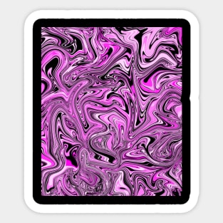 Pink Groovy Pattern Sticker